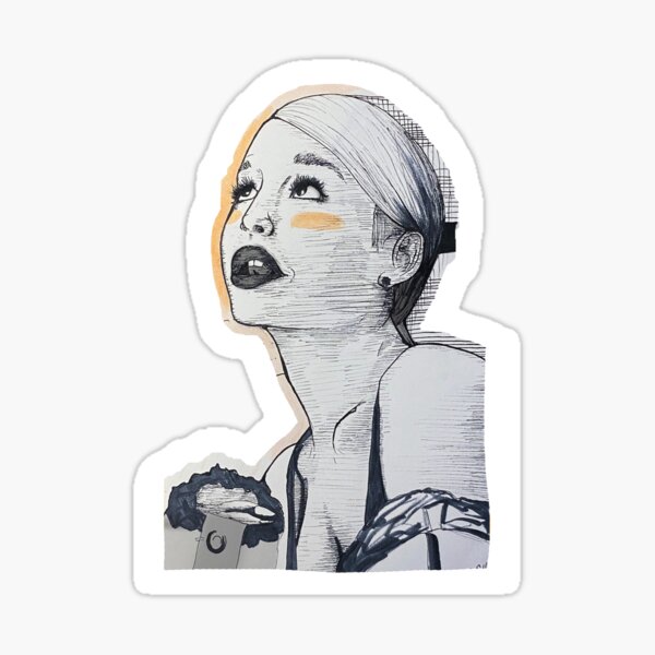 Ariana Linework Sticker