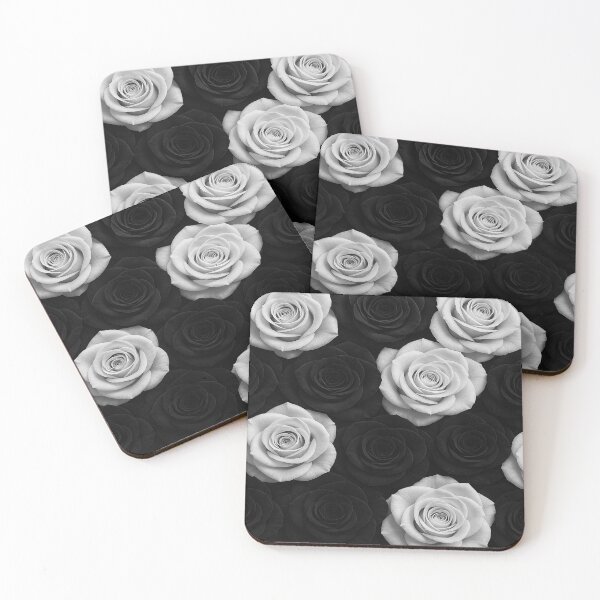 Item preview, Monochrome Rose Bloom Collection – Pure Black & White Floral Impact designed and sold by nigejohn.