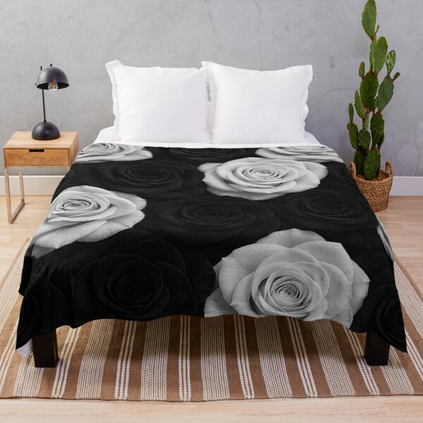 Item preview, Monochrome Rose Bloom Collection – Pure Black & White Floral Impact designed and sold by nigejohn.