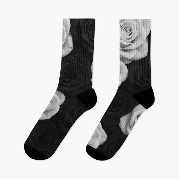 Item preview, Monochrome Rose Bloom Collection – Pure Black & White Floral Impact designed and sold by nigejohn.
