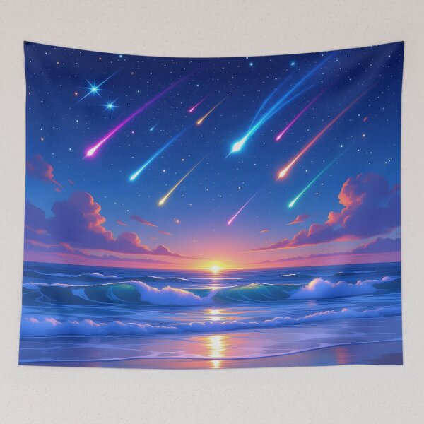 Item preview, Shooting Stars Over The Ocean designed and sold by debbiedwarika.
