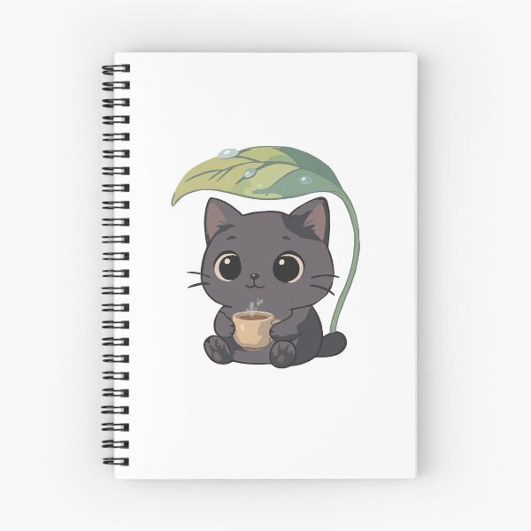 Item preview, Cat in Rain: Cozy Tea Moments Under a Leaf designed and sold by Cedriccarroll.
