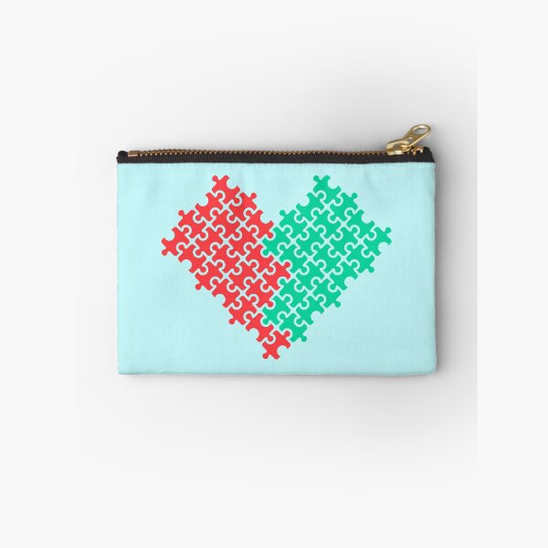 Item preview, Heart puzzle, red and green pieces designed and sold by Artejuli.