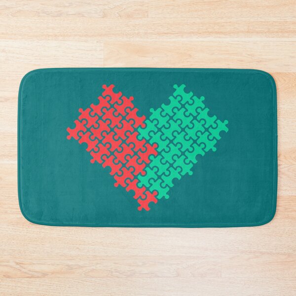 Item preview, Heart puzzle, red and green pieces designed and sold by Artejuli.