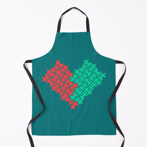 Item preview, Heart puzzle, red and green pieces designed and sold by Artejuli.