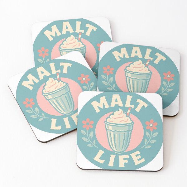 Item preview, Malt Life (round) designed and sold by RandomMark.