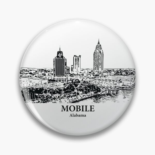 Item preview, Mobile - Alabama designed and sold by Lakeric Cityscapes.