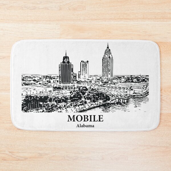 Aperçu de l'œuvre Mobile - Alabama créée et vendue par Lakeric Cityscapes.