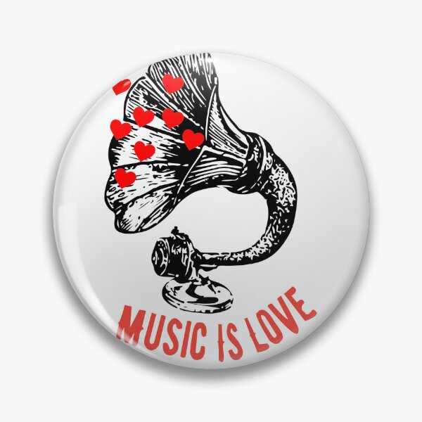 Item preview, Music Is Love designed and sold by RoydonRoadTees.