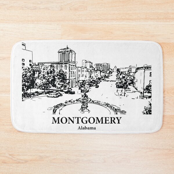 Artikelvorschau, Montgomery - Alabama entworfen und verkauft von Lakeric Cityscapes.