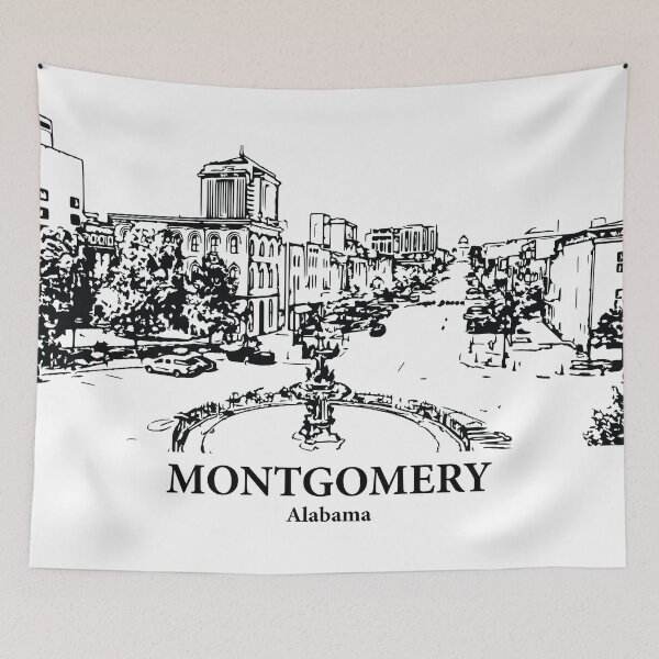 Artikelvorschau, Montgomery - Alabama entworfen und verkauft von Lakeric Cityscapes.