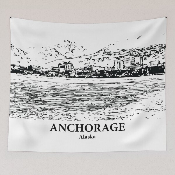 Artikelvorschau, Anchorage - Alaska entworfen und verkauft von Lakeric Cityscapes.