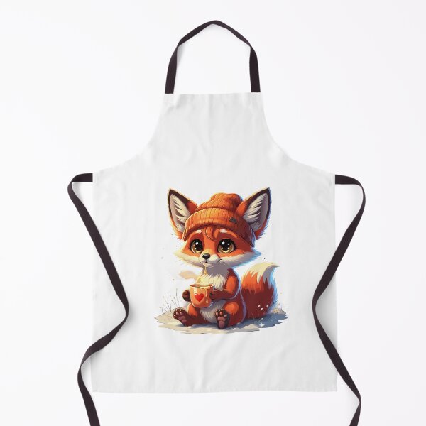 Item preview, CARTOON FOX DRINKS TEA designed and sold by Gadget80.