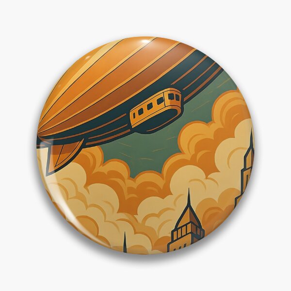 Item preview, Airship over the City designed and sold by RandomMark.