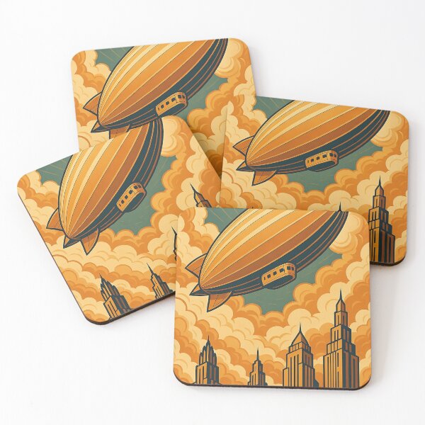 Item preview, Airship over the City designed and sold by RandomMark.