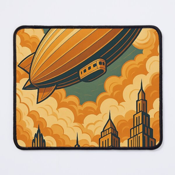 Item preview, Airship over the City designed and sold by RandomMark.