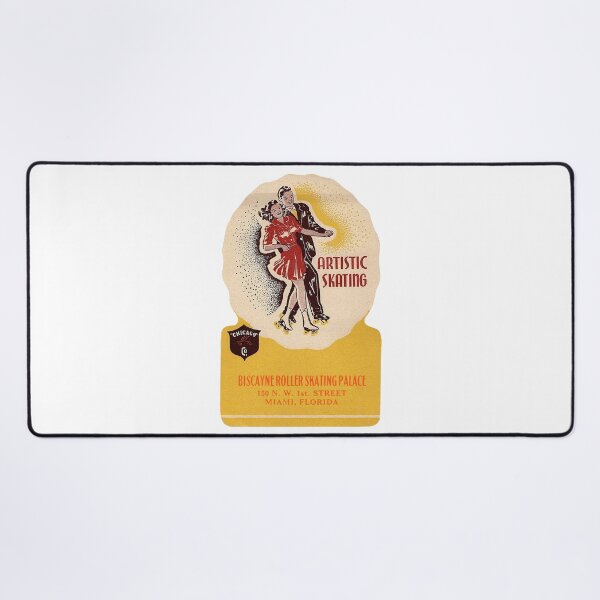 Item preview, Biscayne Roller Skating Palace Miami Florida Roller Skating Rink Sticker Decal Label designed and sold by tislord.