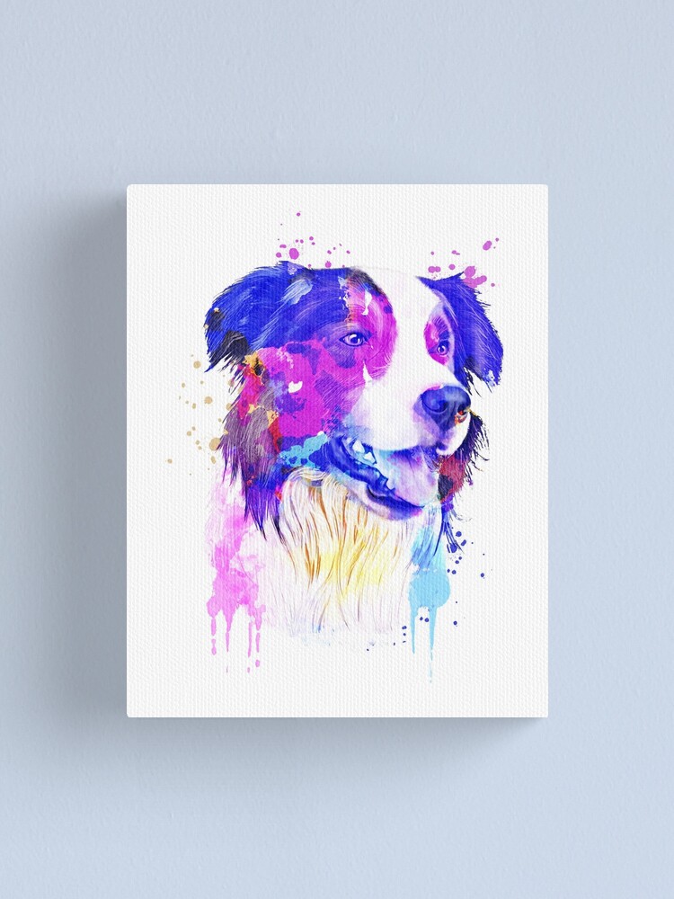 bearded collie dog 8x10 art print poster watercolor painting