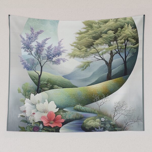 Item preview, The Crescent Moon's River Garden designed and sold by bloorose.