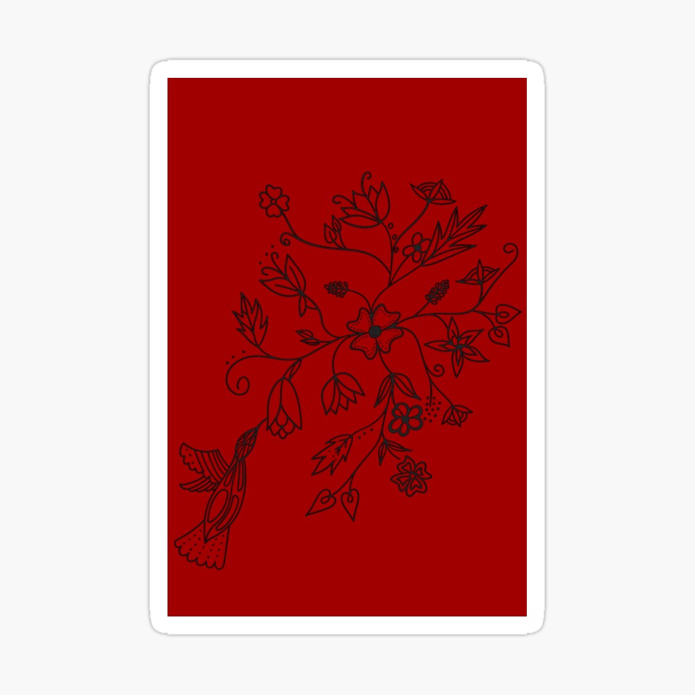 Loretta's Flight - Red iPhone Case
