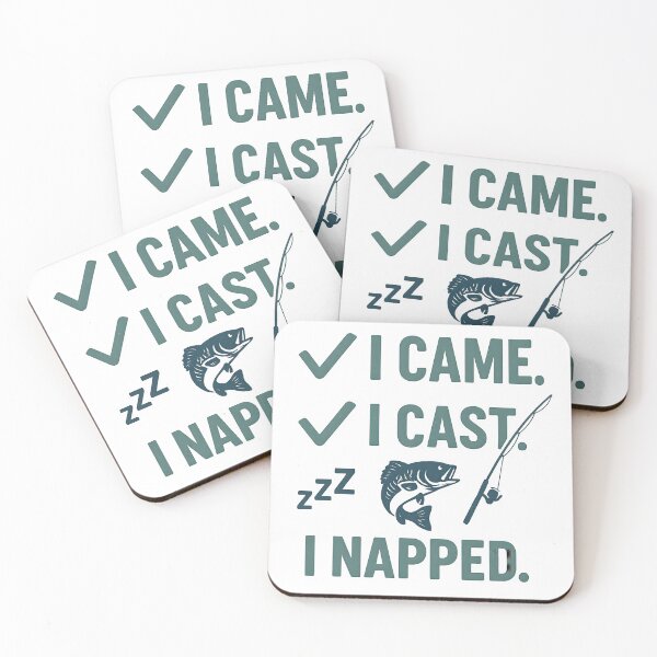 Item preview, Funny Fishing Tee Shirt T-Shirts for Men Dad Grandpa fisherman "I came. I cast. I napped" designed and sold by Dripphaus.