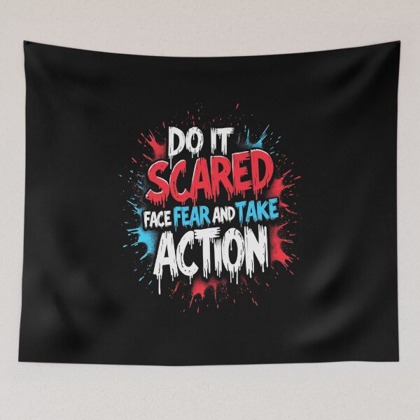 Item preview, Do It Scared – Face Fear and Take Action designed and sold by HOUCHCREATOR.