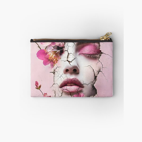 Item preview, Cracked Floral Face With Pink Blossoms and Texture designed and sold by Artessie.