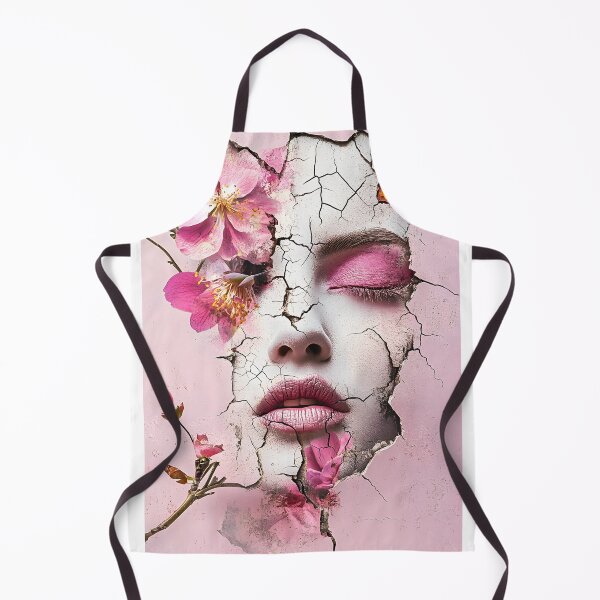 Item preview, Cracked Floral Face With Pink Blossoms and Texture designed and sold by Artessie.
