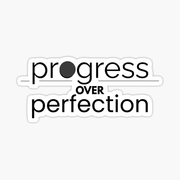 Item preview, Progress > Perfection in White designed and sold by BusiBox.