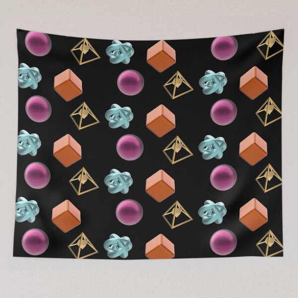 Item preview, 4 Geometric shapes in 3D optics designed and sold by HA-Design-Kunst.