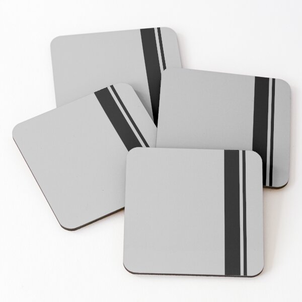Item preview, Single Racing Stripe - Rigth Side 1 Pinstripe (Black - Light Gray) designed and sold by Racing Stripes Only.