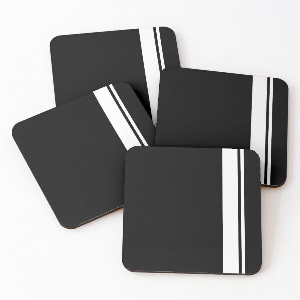 Item preview, Single Racing Stripe - Rigth Side 1 Pinstripe (White - Black) designed and sold by Racing Stripes Only.