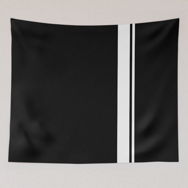 Item preview, Single Racing Stripe - Rigth Side 1 Pinstripe (White - Black) designed and sold by Racing Stripes Only.