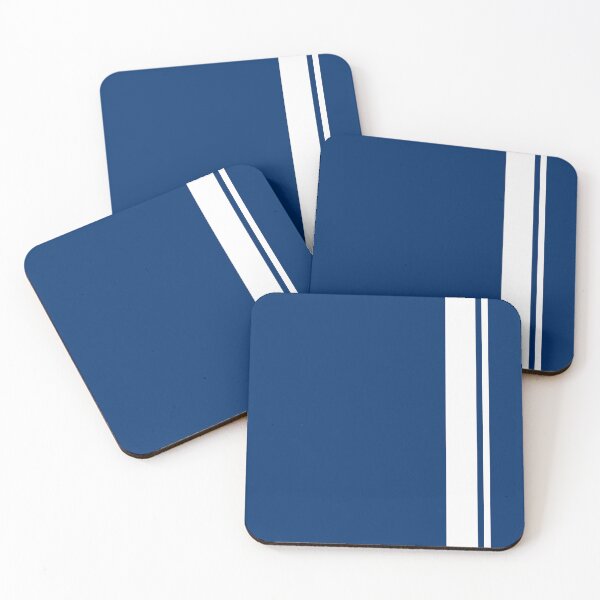 Item preview, Single Racing Stripe - Rigth Side 1 Pinstripe (White - Guardsman Blue) designed and sold by Racing Stripes Only.