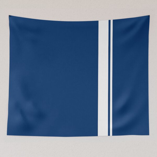 Item preview, Single Racing Stripe - Rigth Side 1 Pinstripe (White - Guardsman Blue) designed and sold by Racing Stripes Only.