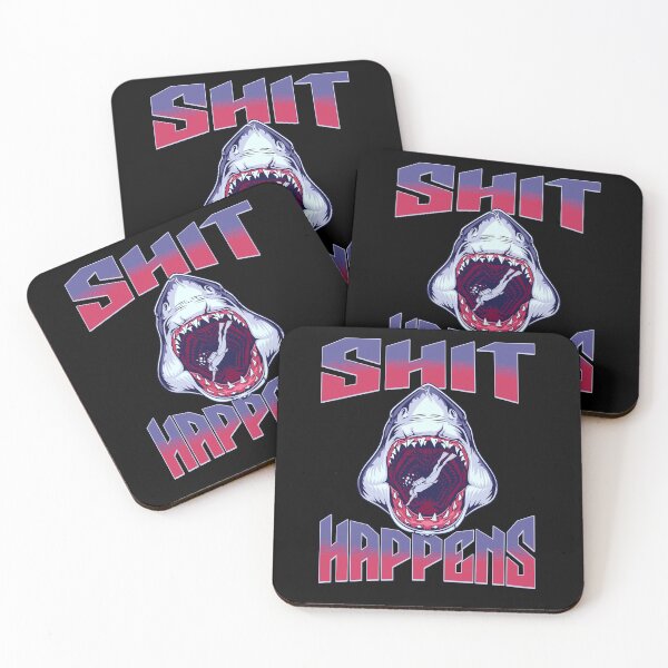 Item preview, Shit Happens - Shark and Diver designed and sold by ReneMM.