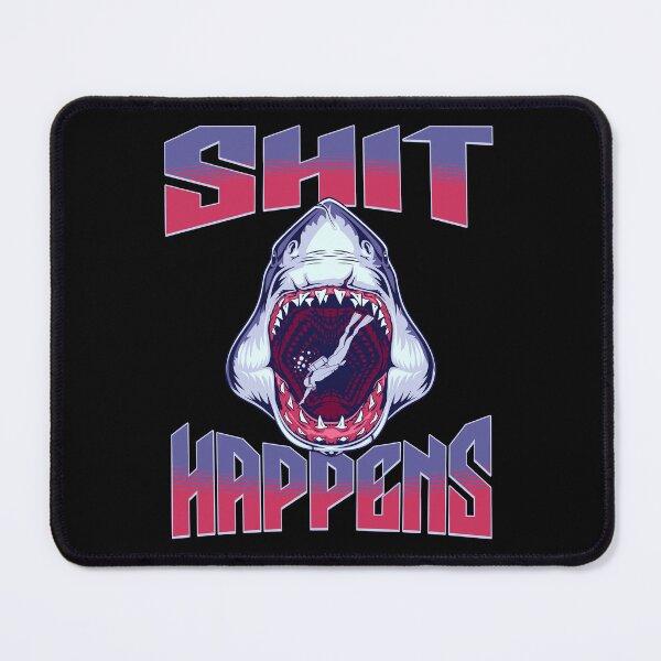 Item preview, Shit Happens - Shark and Diver designed and sold by ReneMM.