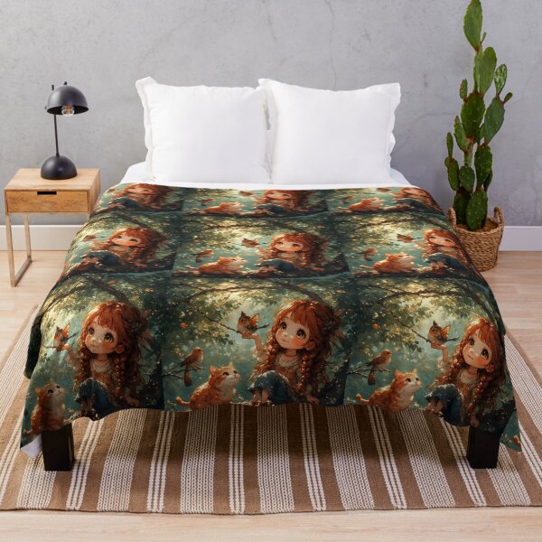 Item preview, Beautiful girl with a cat. designed and sold by Natalia-Vlad.
