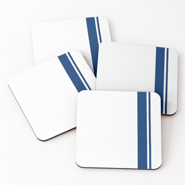 Item preview, Single Racing Stripe - Rigth Side 1 Pinstripe (Guardsman Blue - White) designed and sold by Racing Stripes Only.