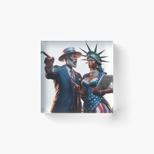 Item preview, POWER TO THE PEOPLE:  UNCLE SAM & LADY LIBERY REIMAGINED  designed and sold by EverMuse Studio.