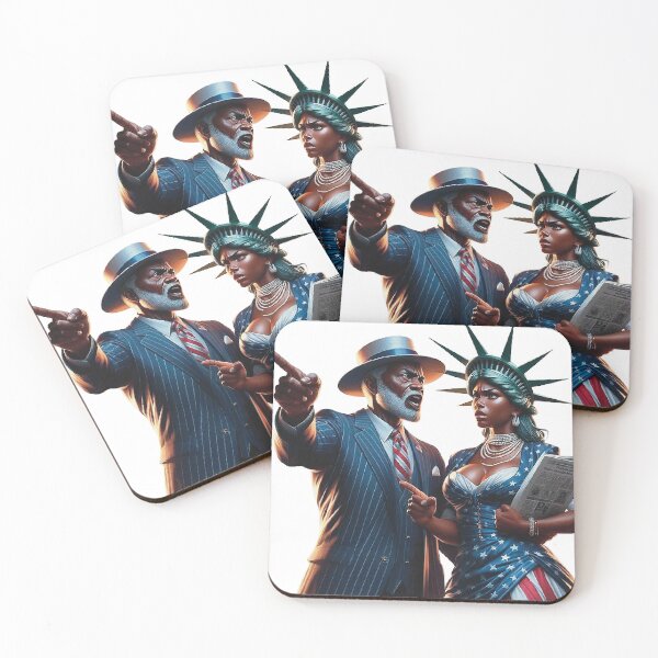 Item preview, POWER TO THE PEOPLE:  UNCLE SAM & LADY LIBERY REIMAGINED  designed and sold by EverMuse Studio.