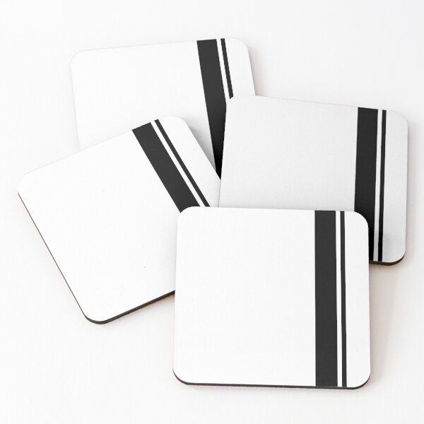 Item preview, Single Racing Stripe - Rigth Side 1 Pinstripe (Black - White) designed and sold by Racing Stripes Only.