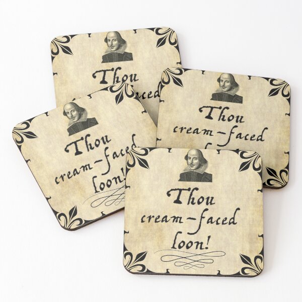 Item preview, Insulted By Shakespeare - Thou Cream Faced Loon designed and sold by Dancing Jester Designs.