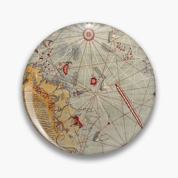 Item preview, Piri Reis World Map (1513) - Vintage Nautical Chart - Ancient Cartography Art designed and sold by sahbender.