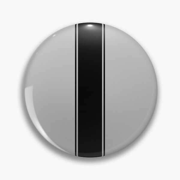 Item preview, Single Stripe 2 Pinstripes (Black on Light Gray) designed and sold by Racing Stripes Only.