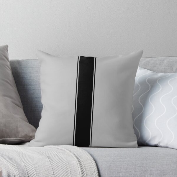 Item preview, Single Stripe 2 Pinstripes (Black on Light Gray) designed and sold by Racing Stripes Only.