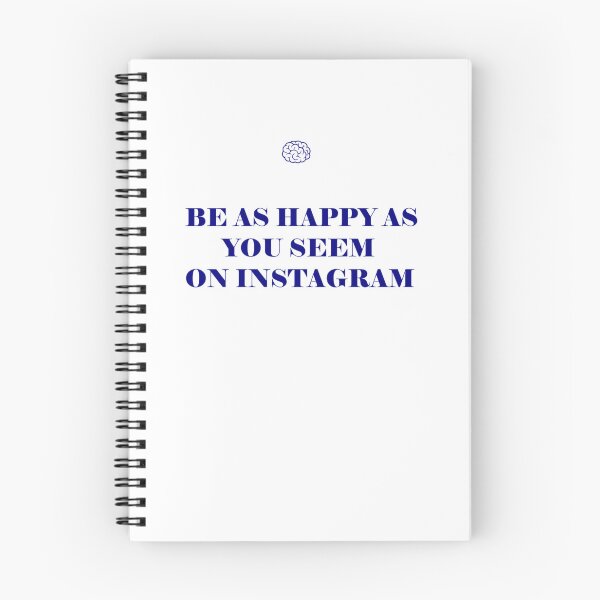 Item preview, BE HAPPY AS YOU SEEM ON INSTAGRAM designed and sold by Dopamindflow ⭐ ⭐ ⭐ ⭐ ⭐.
