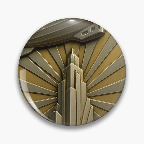 Item preview, Airship & Skyscraper designed and sold by RandomMark.
