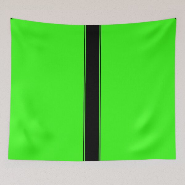 Item preview, Single Stripe 2 Pinstripes (Black on Neon Green) designed and sold by Racing Stripes Only.