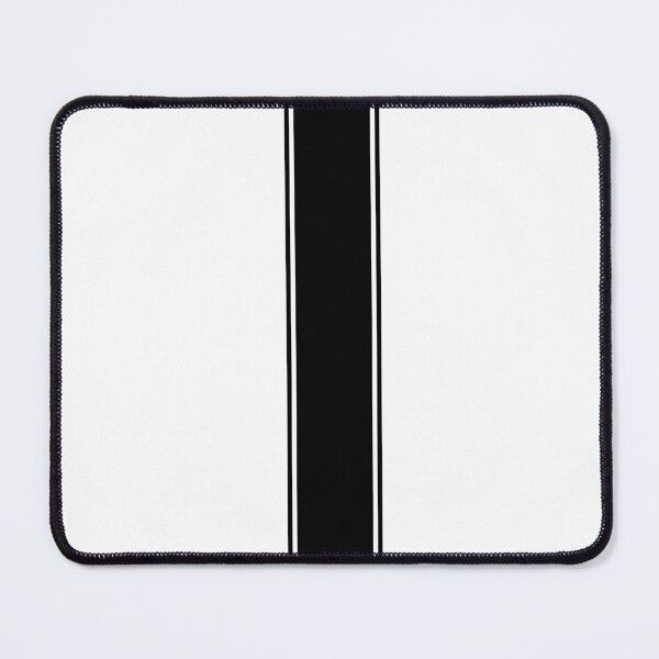 Item preview, Single Stripe With 2 Pinstripes (Black on White) designed and sold by Racing Stripes Only.